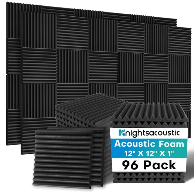 Paneles de espuma insonorizados Knightsacoustic 96, paquete de 30 x 30 cm