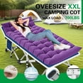 thumbnail image 4 of Portable Camping Cot, 900LBS Max Load, Extra Wide with Thick Mattress, Folding Cot for Outdoor Camping/Office, Home Nap, 4 of 8