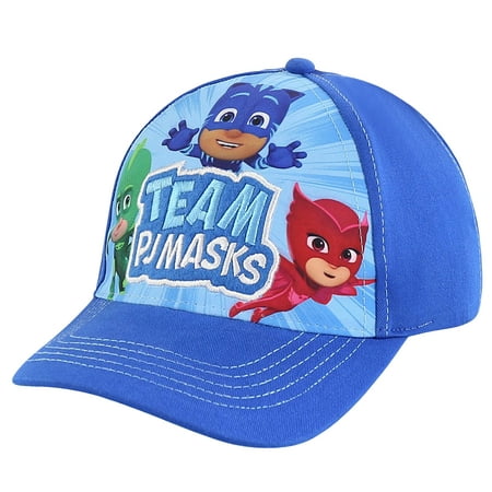 PJ Masks Toddler Baseball Hat for Boys Size 2-4 Or 4-7 Kids Cap
