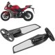 thumbnail image 2 of Motorcycle Rear View Mirror, Aluminium Motorcycle Rearview Side Mirror Winglet Compatible With Yamaha R6, R6s, V2, V3, 360 Rotating Side Mirror Wind W, 2 of 5
