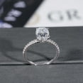 thumbnail image 4 of Cora jewellery 3CT Oval Moissanite Engagement Ring For Women, 10K White Gold, 4 of 6