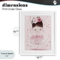 thumbnail image 4 of Stupell Industries Cottage Ballerina With Floral Headdress White Framed Print Under Glass, 13 x 16, by Creative Studio, 4 of 8