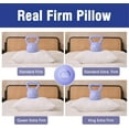 thumbnail image 3 of Extra Firm Pillow Standard Size 26 x 20 inch, Bed Pillow with Adjustable Insert Provides Stronger Support - for Back, Stomach & Side Sleepers,Super Firm, 3 of 8