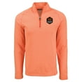 thumbnail image 2 of Men's Cutter & Buck Heather Orange Houston Dynamo FC Peshastin Eco Fleece Recycled Raglan Half-Zip Top, 2 of 3