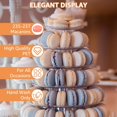 thumbnail image 3 of Soporte redondo de 10 niveles para torres de macarón de plástico, transparente, para tartas, expositor de postres para baby shower, fiesta de cumpleaños, boda, decoración de fiesta, 3 of 7