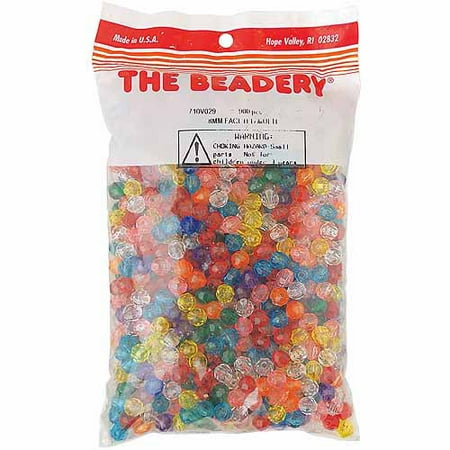 - Beadery Faceted Beads, 8mm, 900/pkg, Multi