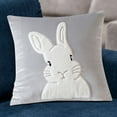thumbnail image 4 of Jubipavy Cute Rabbits Pillow Cover Home SofaEmbroidered Pillow Car Waist Cover, 4 of 8