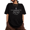 Black, variant on Women's Saint Dymphna Cross Tiny Heart Redemption Verse Graphic Short Sleeve Crewneck Red Tops