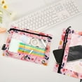 thumbnail image 4 of 2 Pack Pencil Bag 9.84x6.1 Inch 3-Ring Page Turning Folder Zipper Pencil Case Pencil Bag Page Turning File BagPink Flamingos, 4 of 6