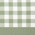 thumbnail image 4 of Woven Trends 2-Pack Semi Sheer Checkered Curtains, Rustic Farmhouse Gingham Curtains for Bedroom, Living Room, Kitchen, 2-Pack Panels, 42" W x 84" L, Light Green, 4 of 6