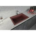 thumbnail image 2 of Ruvati 33 x 22 inch Drop-in Topmount Single Bowl Kitchen Sink Carnelian Red, 2 of 10