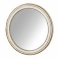 thumbnail image 5 of Round Wall Mirror for Bathroom Vanity, Wooden Farmhouse Circle Mirrors for Bedroom, Entryway, Living Room, Whitewash Edge Decorative Mirror for Home, Office, 5 of 7