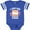 Football Blue and White, variant on Inktastic I Love You Smore with Cute Food Valentine Girls Baby Bodysuit