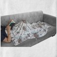 thumbnail image 5 of Cartoon Soft Flannel Fleece Throw Blanket, Let's Play Message from Baby Turtle and Snails Hearts Animal Love, Cozy Plush for Indoor and Outdoor Use, 60" x 80", Pale Blue Dust White, by Ambesonne, 5 of 5
