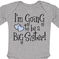 thumbnail image 4 of Inktastic Heart New Big Sister Girls Long Sleeve Baby Bodysuit, 4 of 5