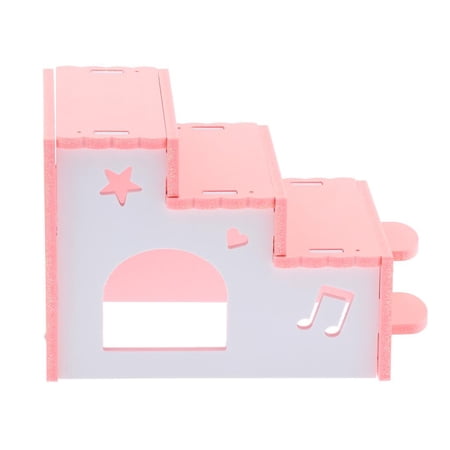 Hamster Hideout House Hut Exercise Nest Toy For Mouse, Chinchilla, Rat, Gerbil pink
