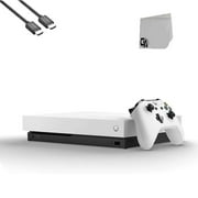 Pre-Owned Microsoft Xbox One X 1TB, 4K Ultra HD White Console with HDMI Cable BOLT AXTION Bundle (Refurbished: Like New)