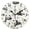 Black, variant on Panda Pattern Wall Clock 10in Round Artistic Oil Painting Home Decor Desk Table Clock
