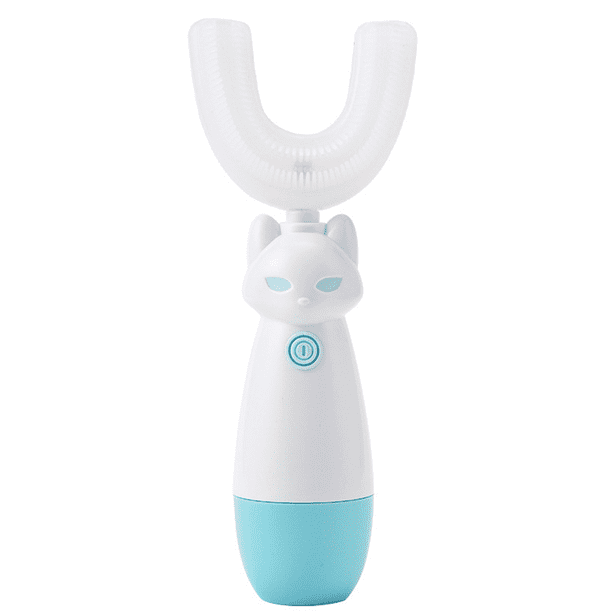 Cepillo de dientes eléctrico para niños, cepillo de dientes en forma de U, impermeable, ultrasónico, limpieza automática de 360 °, cepillo de dientes para niños pequeños Adepaton CPB-DE-LYY531-3