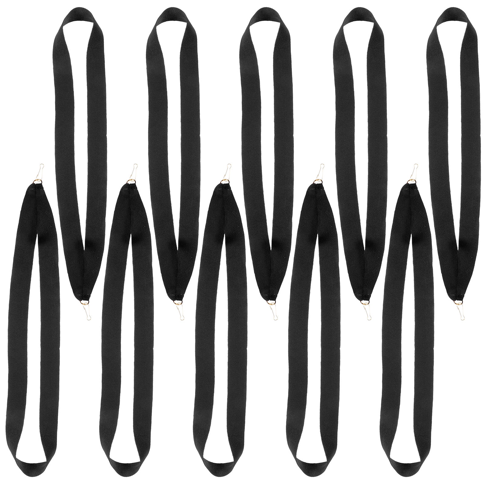 GUIYONG 20pcs Sports Medal Lanyards Durable Neck Ribbons with Snap Clips for Award Medals Ideal for Competitions and Events Black