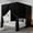 Full, variant on Black Canopy Bed Curtains - 4 Corner Post Bed Curtains Queen Lightproof Siamesed Drapes Bed Canopy for Adults & Girls Bedroom Decoration(Black,Queen)