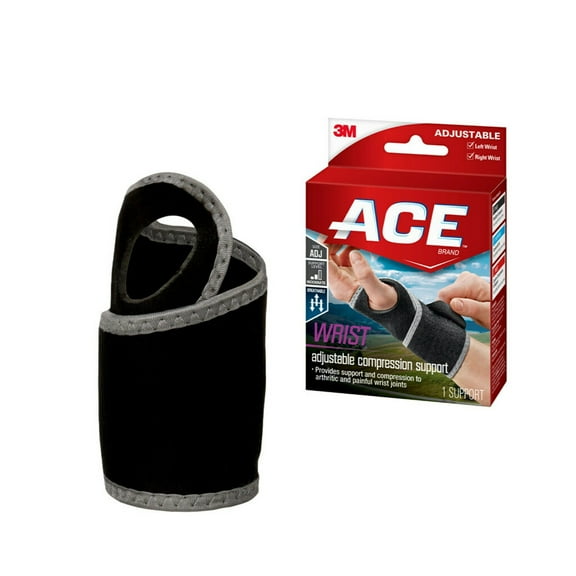 ACE Brand Stabilizing Wrist Support, Adjustable Brace, All-day Wear