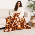 thumbnail image 4 of Darzheoy Halloween Throw Blanket, Soft Cozy Printed Flannel Decorative Blanket, Plush Warm Lightweight Reversible Throw Blanket, Halloween Blanket for Bedroom, Living Room, 4 of 7