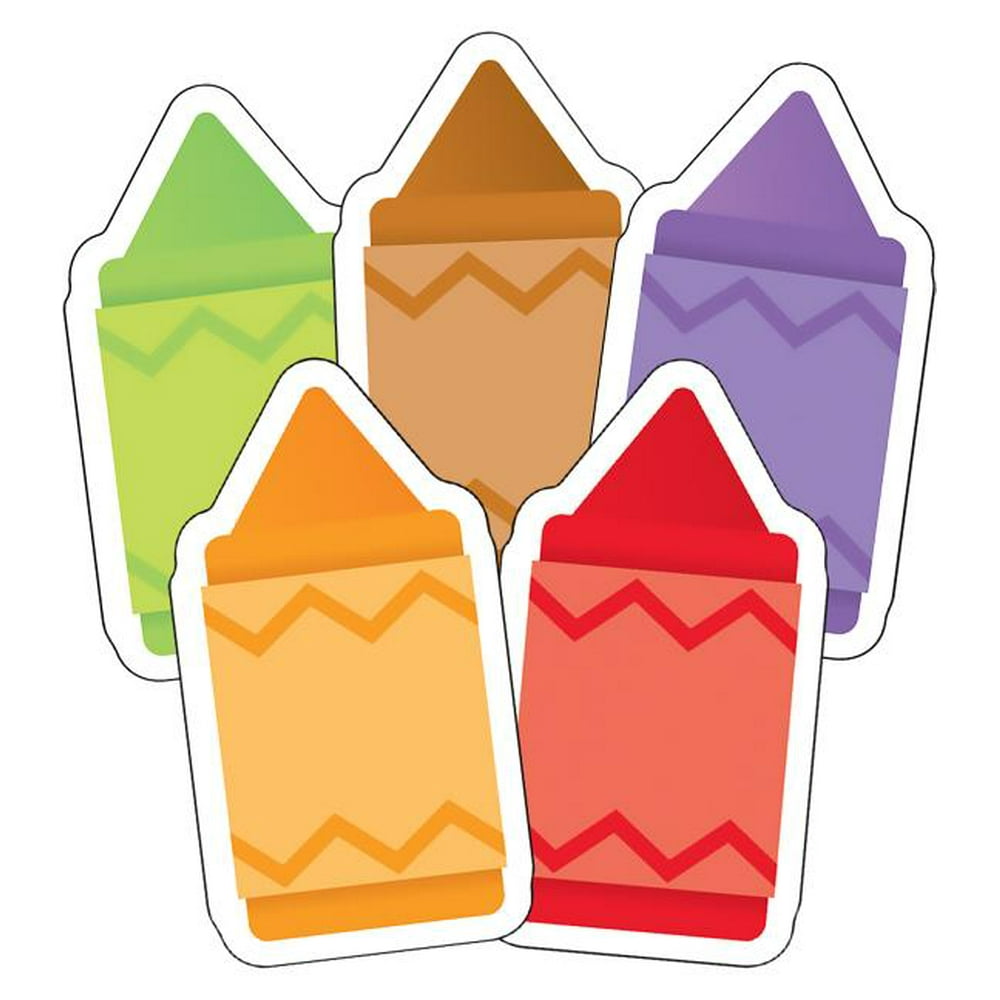 CarsonDellosa Crayons Mini CutOuts