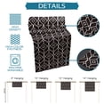thumbnail image 7 of Table Runner Dresser Scarf 13 x 90 Inch Black Modern Geometic Texture Table Runners Non-Slip Heat Kitchen Dining Table Decor for Kitchen Farmhouse Indoor Outdoor Home Party, 7 of 7