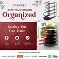 thumbnail image 4 of Cuisinel Pan Rack Organizer for Kitchen Cabinet Heavy Duty 60lbs Capacity 12”, 4 of 8