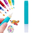 thumbnail image 2 of Puffy Velvet Marker, 4.13X0.59 inch Magic Puffy Paint Pens, Bubble Texture Paint Markers, Squeeze DIY Craft Painting Pens, Embossed Art Coloring Tools, Quick Dry Decorating Markers for Card Making, 2 of 5