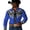 Blue@GC@, variant on Mens Western Cowboy Shirts Long Sleeve Buttons Down Shirts for Men Trendy Embroidered Lapel Soft Lightweight Tops