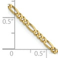 thumbnail image 3 of Leslies 14k Yellow Gold 2.2mm Flat Figaro Chain, 3 of 4