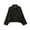 Black, variant on Women's Faux Suede Bomber Jacket Spring Lapel Pilot Coat Casual Oversized Long Sleeves Trendy Streetwear Outerwear Oversized Suede Jacket with Shoulder Collared Neck Zip Up Coat Black L