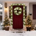 thumbnail image 3 of 24 Inch Christmas Wreath, Outdoor Christmas Wreath with Red Artificial Poinsettia Flowers Ball Ornaments Pine Cones Berries for Door Wall Window Fireplace Home Holiday Decorations, 3 of 6