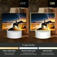 thumbnail image 3 of Haiem Azure Sky Western Desert Cowboy Pattern Acrylic Night Light Gift with 3 Color ModesTouch-Sensitive LED Lamp Perfect Gift for Mother's Day, Birthday, or Christmas, 3 of 9