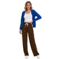 thumbnail image 2 of Rosvigor Womens Sweatpants Color Block Pants High Waisted Pants with Pockets for Workout Travel Outdoor Lounge, 2 of 7