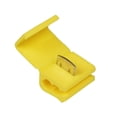 thumbnail image 1 of Vonky Wire Connector Plastic Brass Scotch Lock Electrical Scotch Lock Terminal Electrical Wire Splice Crimp, Yellow, 20pcs, 1 of 9