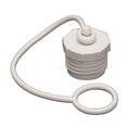 thumbnail image 2 of Aqua Pro Fresh Water Hose Cap 27839 Male Plug With Strap; Fits 3/4 Inch Male Garden Hose Thread; White; Single; With Retail Packaging, 2 of 3