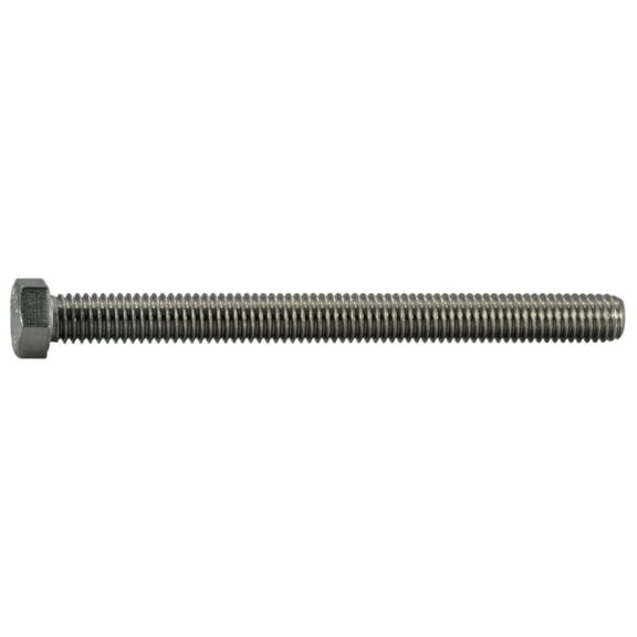7/16"-14 x 5" 18-8 Stainless Coarse Full Thread Hex Head Tap Bolts (2 pcs.)