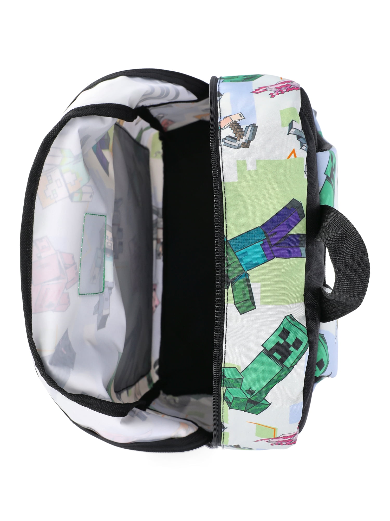 Minecraft Boys' 17" Allover Printed Backpack, Light Blue