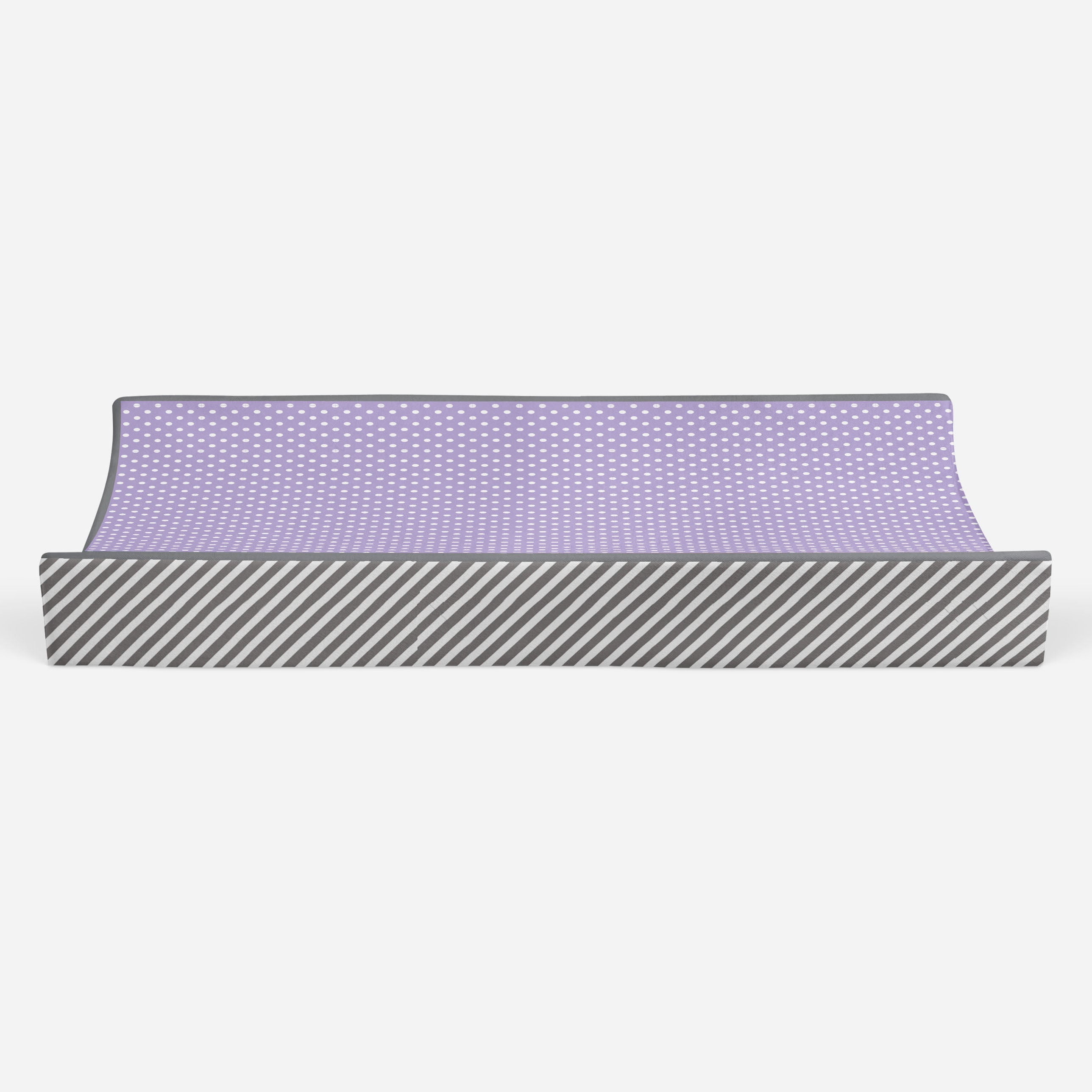 Bacati - Love Aztec Grey/Lilac Girls Quilted Changing Pad Cover