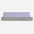 thumbnail image 6 of Bacati - Love Aztec Grey/Lilac Girls Quilted Changing Pad Cover, 6 of 9