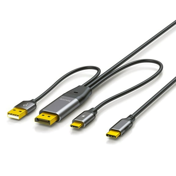 Reverse Displayport Source to Type C USB-C Touchscreen Monitor Male 4K HDTV Cable for Laptop Monitor 2.0m