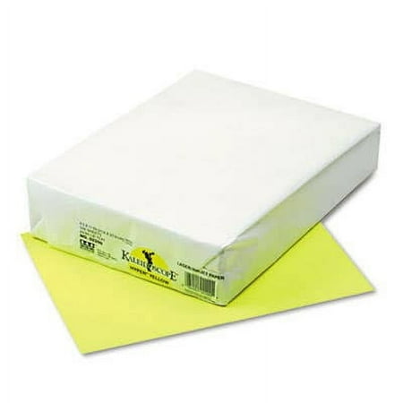 Kaleidoscope Multipurpose Colored Paper, 24lb, 8.5 x 11, Hyper Yellow, 500/Ream