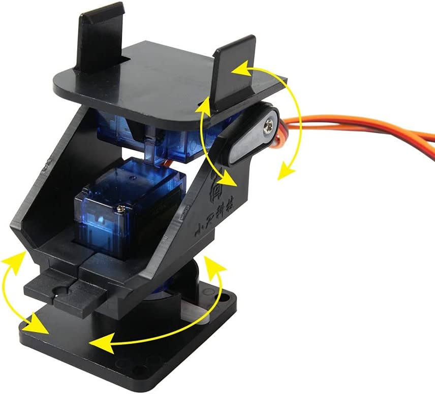 Mini Pan/Tilt Camera Platform AntiVibration Camera Mount w/ 2 Servos Aircraft FPV
