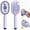 Purple, variant on Electric Spray Air Cushion Massage Comb, 3-in-1 Multifunctional Hairbrush-Nano Fine Mist Spray, Red Light Therapy, and Retractable Design, for Hair Care, Scalp Massage, Daily Styling (Pink)
