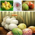 thumbnail image 3 of Feildoo 30PCS Fake Chicken Eggs Creative Simulation Painted DIY Graffiti Egg Model Easter Holiday Gift -Brown, 3 of 9