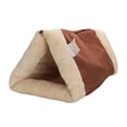 thumbnail image 1 of Cat Bed Mat 2 In 1 Tunnel Bed Cat Convertible Warm With Zipper Machine Washable Portable For Travel Cozy Retreat For And Comfort (coffee） Pet Baths for Outdoors Outdoor Pethouses on Poles Pethouse, 1 of 4