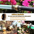 thumbnail image 4 of Solid Brass Garden Hose Repair Connector with Clamps Hose End Repair Kit,Fit for Male and Female Hose Fittings (5/8"-3 Set), 4 of 6